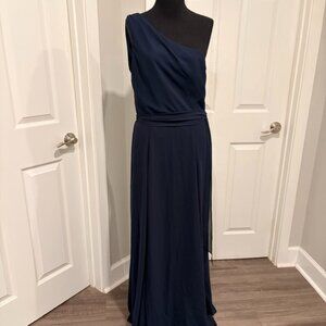 Amsale Navy Laurie Dress, Size 10